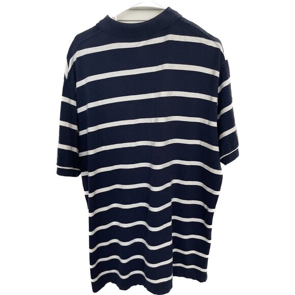 Polo Ralph Lauren Shirt Mens XXL TTG Striped Blue Cotton Short Sleeves - Picture 3 of 7